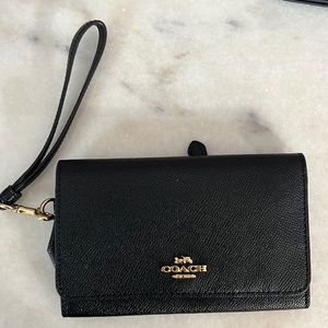 Coach wristlet phone wallet